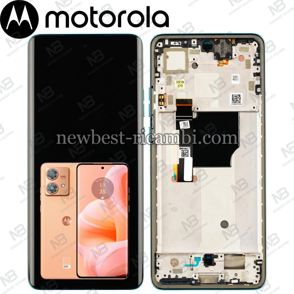 Moto Edge 40 Neo XT2307 Touch + Lcd + Frame Peach Fuzz Service Pack
