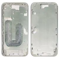iPhone 16 Plus Middle Frame + Side Key White
