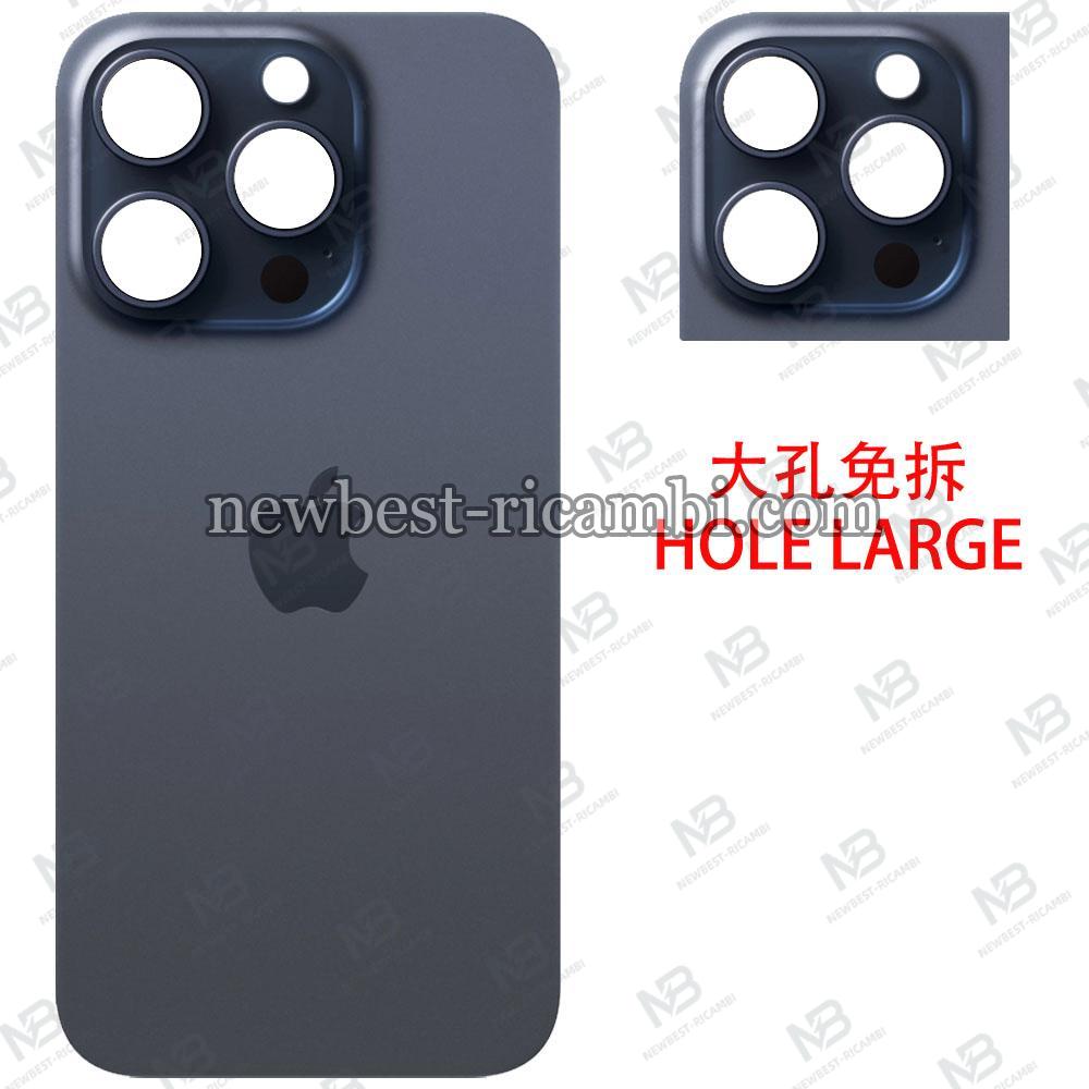 iPhone 15 Pro Back Cover Glass Hole Large Blue