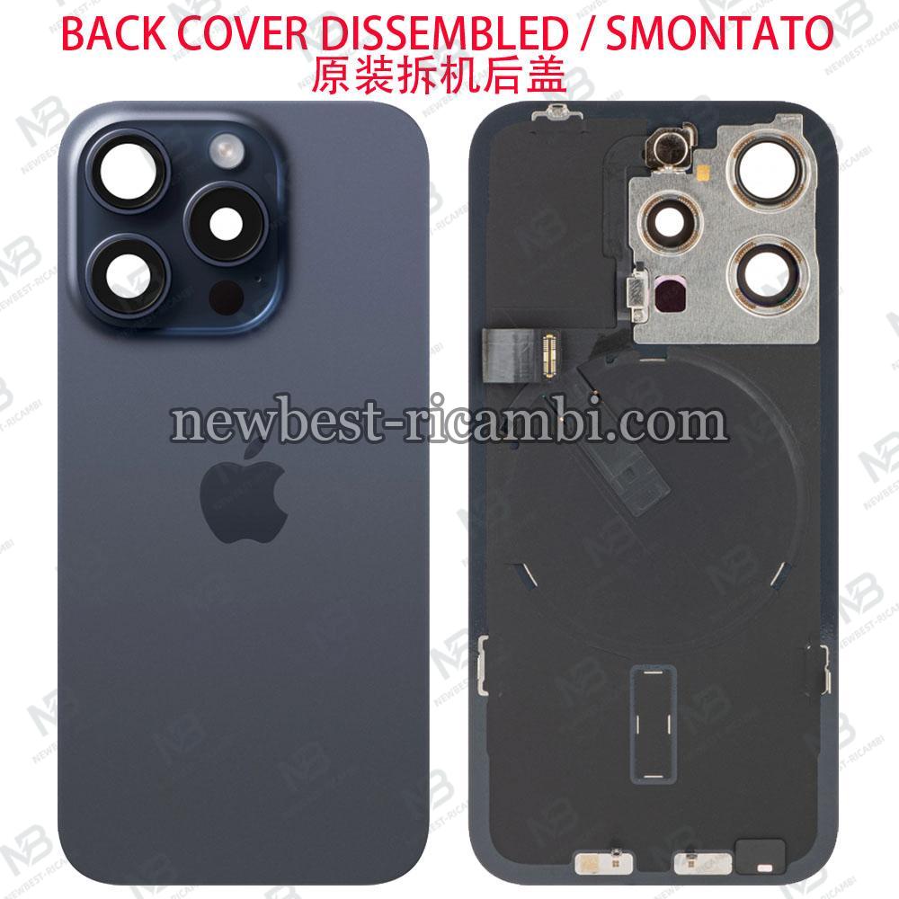 iPhone 15 Pro Back Cover + Wireless Charge Blue Dissembled Grade A Original