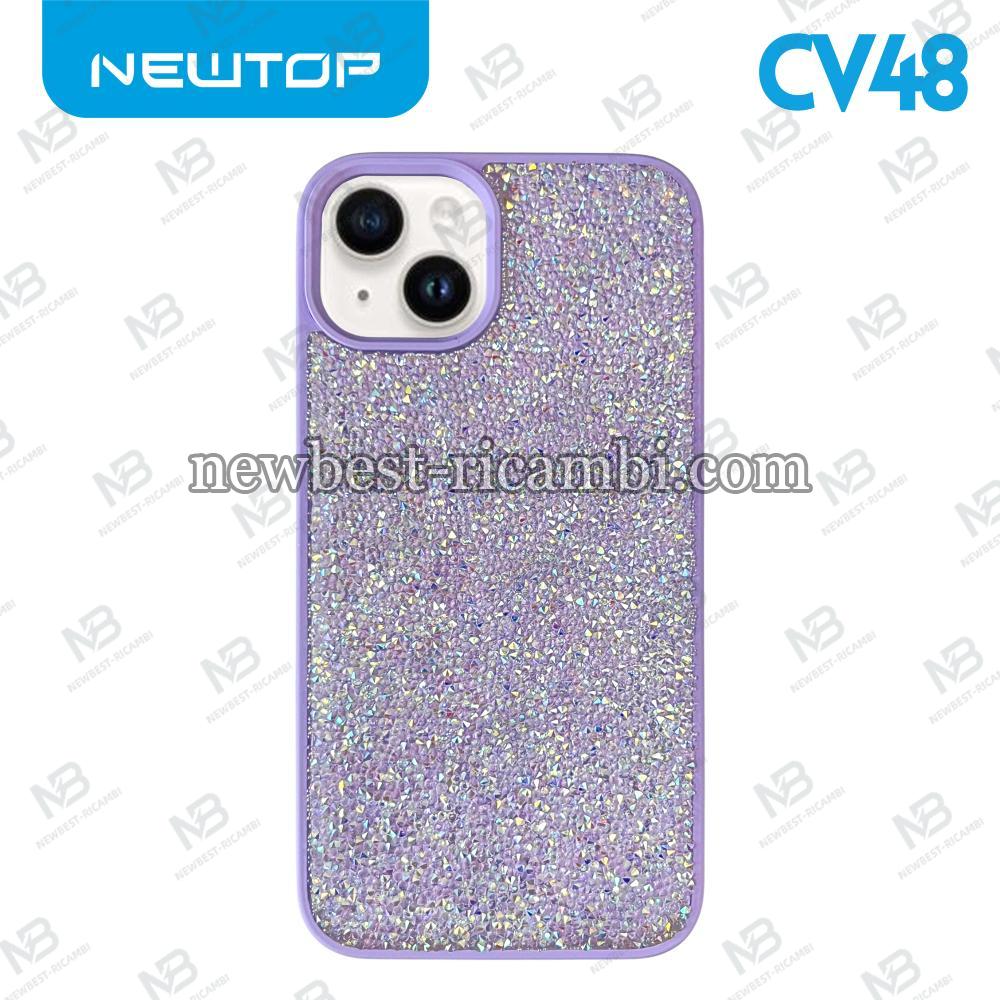NEWTOP CV48 STAR DIAMOND PER APPLE IPHONE 15 PRO (APPLE - Iphone 15 PRO - Viola)