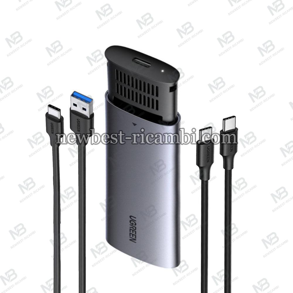 ​SSD Enclosure Ugreen CM400 for M.2 NGFF 2230 / 2242 / 2260 / 2280 SATA Grey in Blister