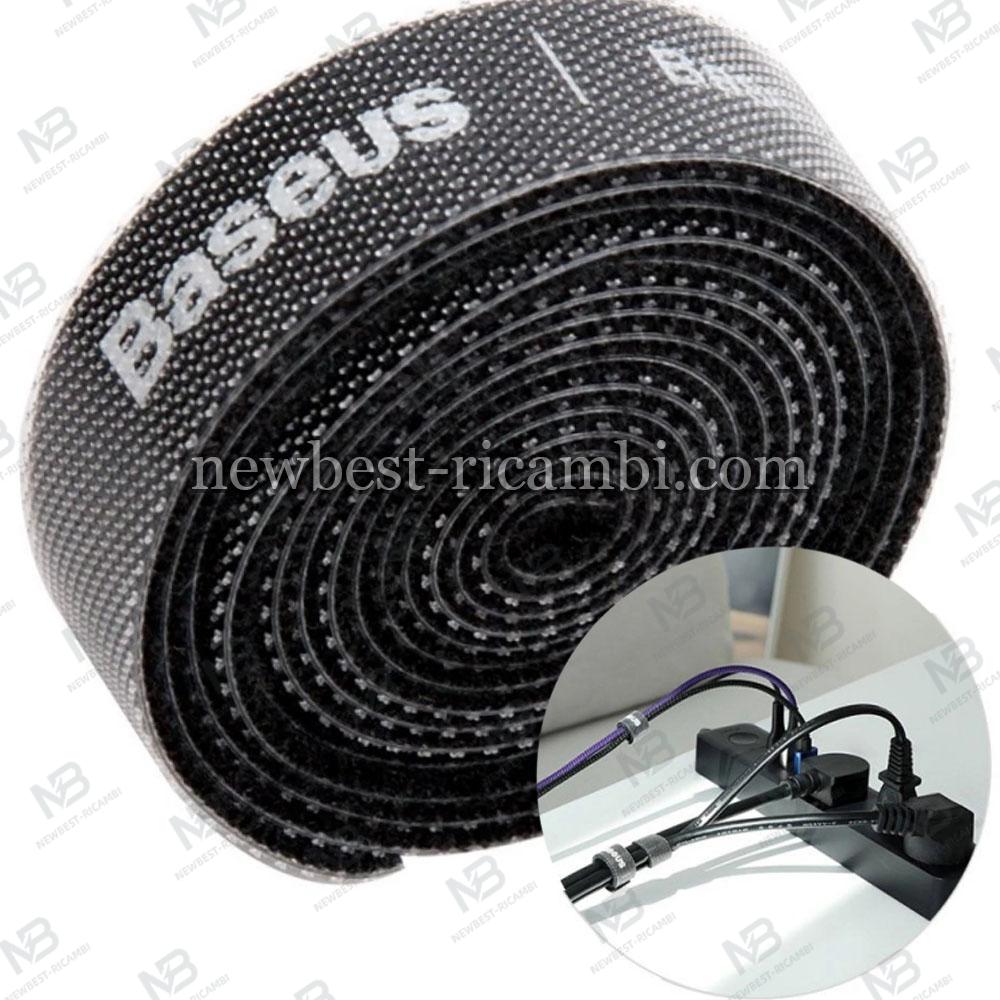 Velcro Tape Cable Organizer Baseus Circle 1m Black ACMGT-E01