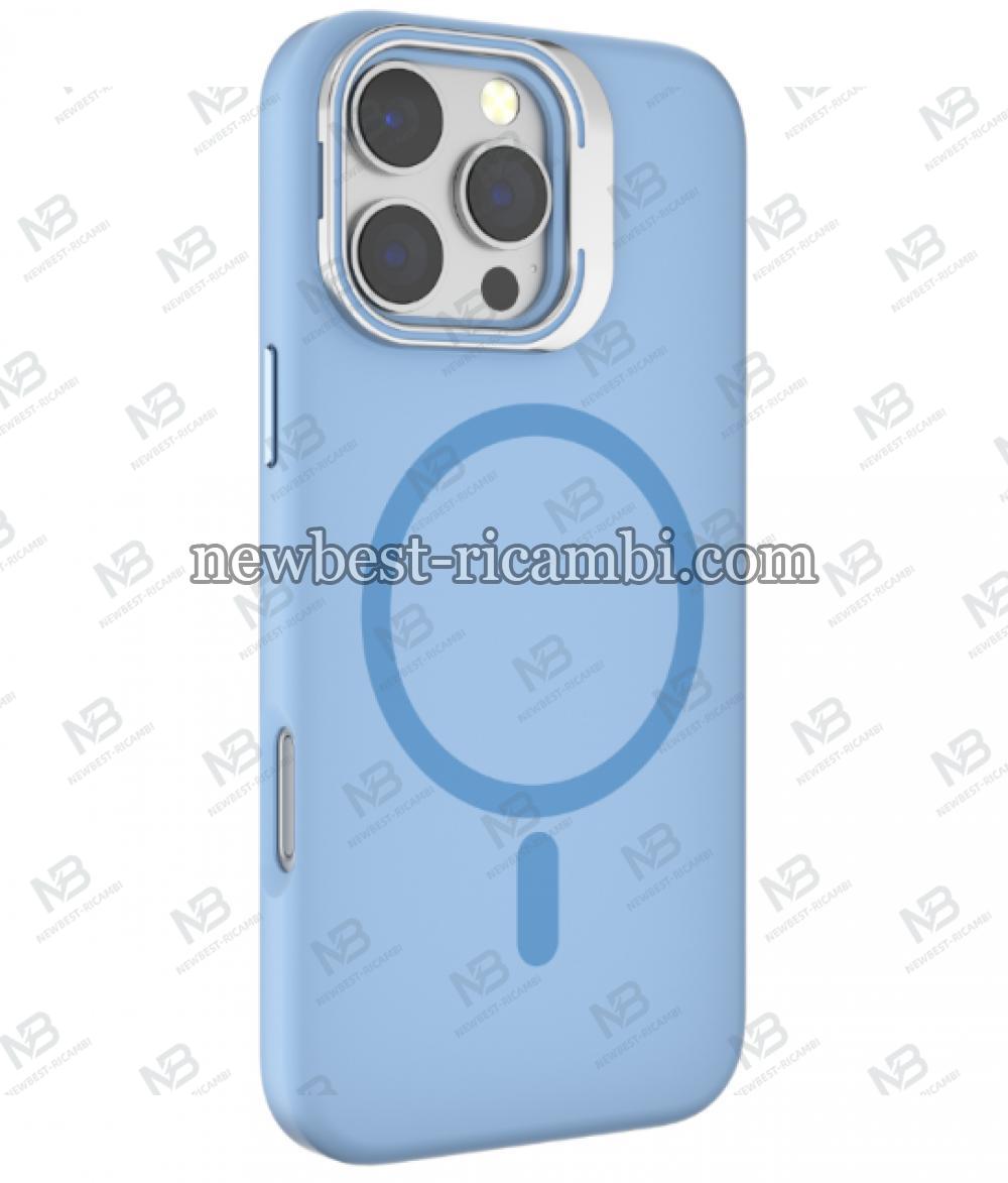 NEWTOP CV47-13 SUPPORTO CON VETRO PER FOTOCAMERA IPHONE 15 PRO MAX Blu