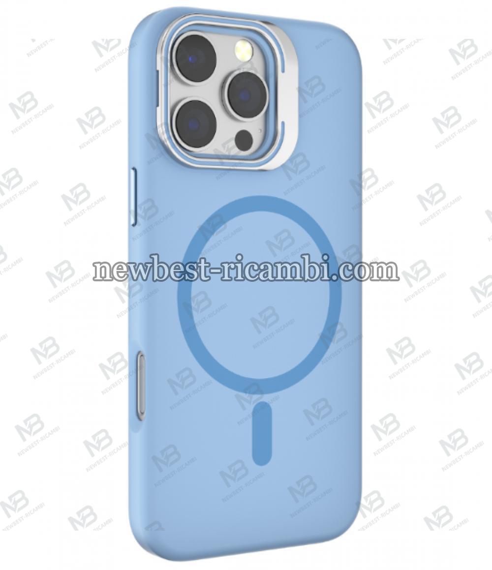 NEWTOP CV47-13 SUPPORTO CON VETRO PER FOTOCAMERA IPHONE 15 PRO Blu
