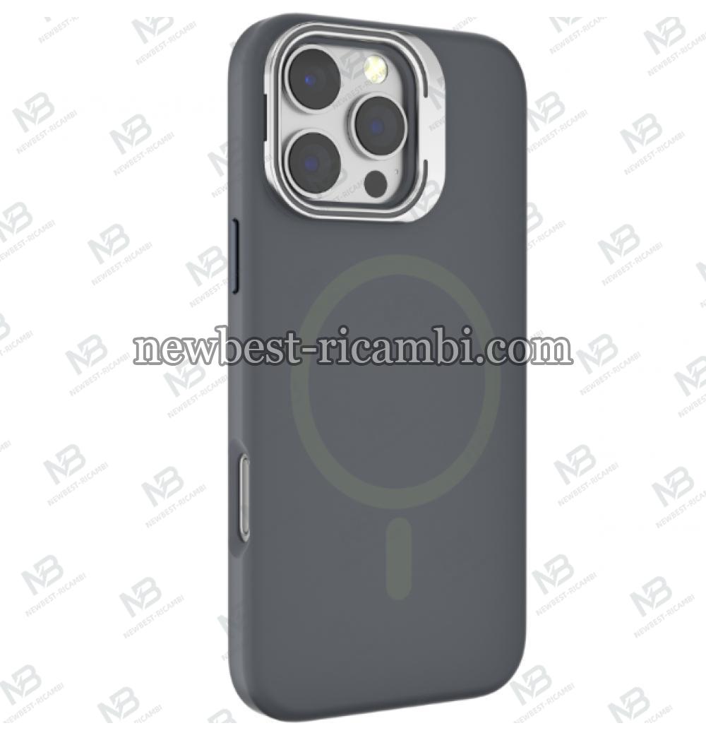 NEWTOP CV47-13 SUPPORTO CON VETRO PER FOTOCAMERA IPHONE 15 Grigio