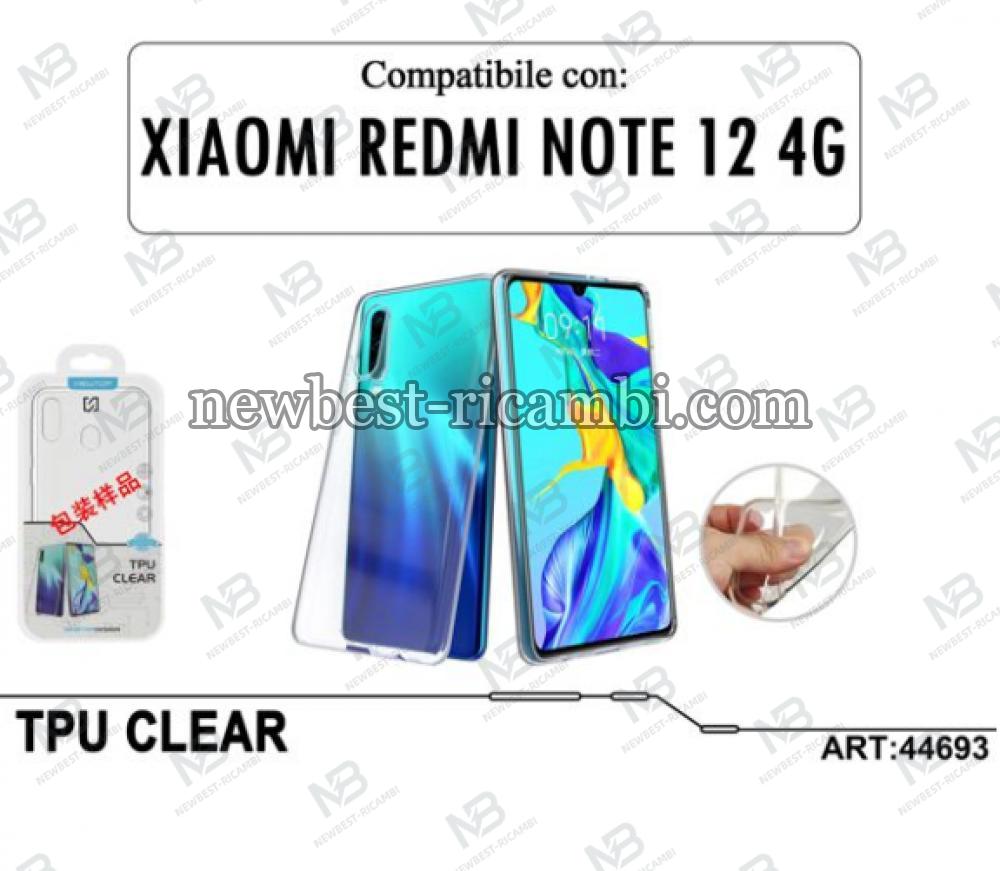 TPU CLEAR COVER XIAOMI REDMI NOTE 12 4G Trasparente