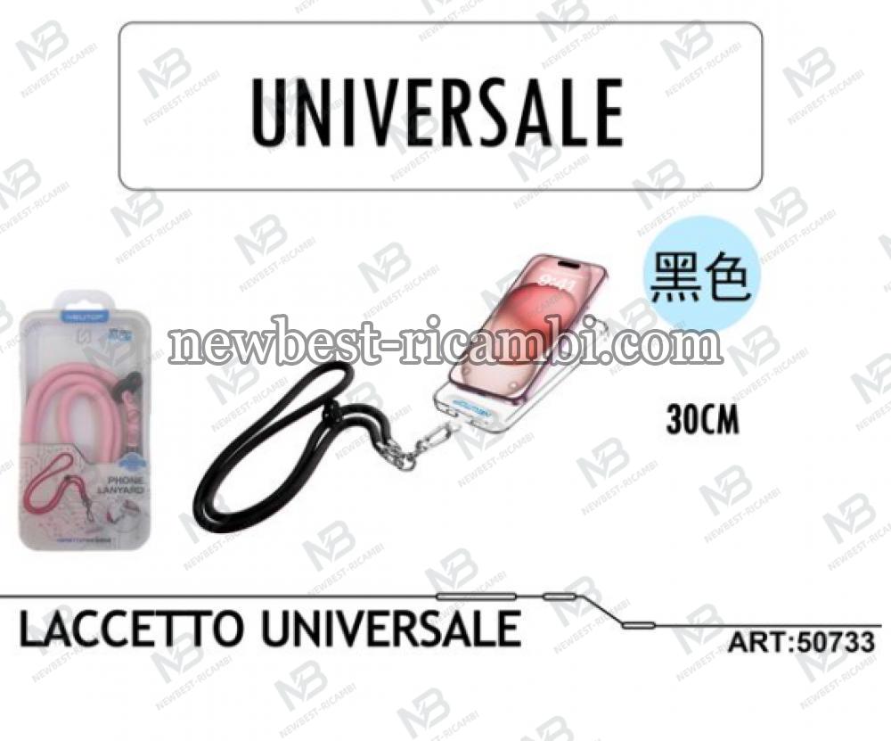 NEWTOP CV37  LACCETTO UNIVERSALE 30CM Nero