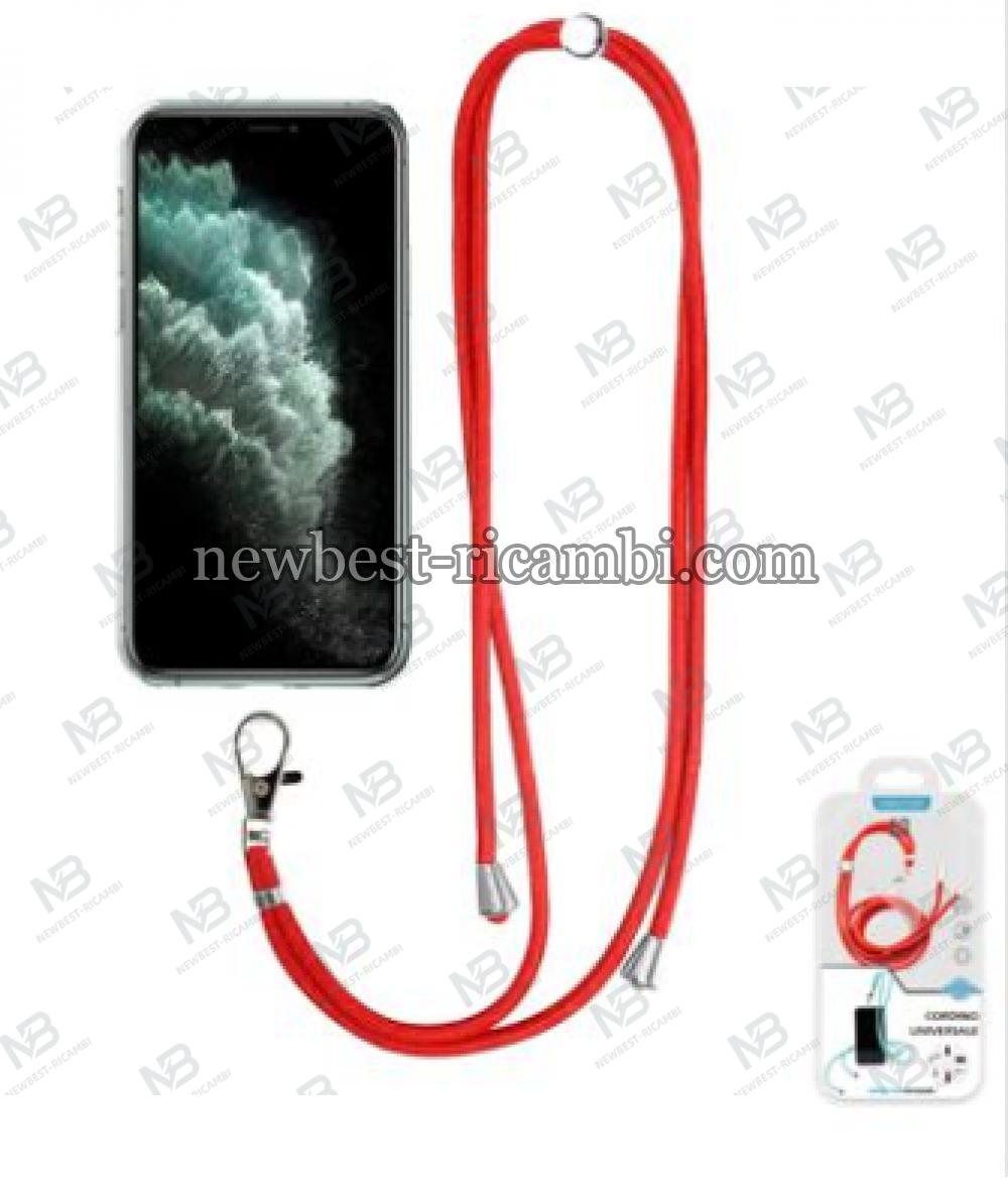 NEWTOP LACCETTO UNIVERSALE PER SMARTPHONE Rosso