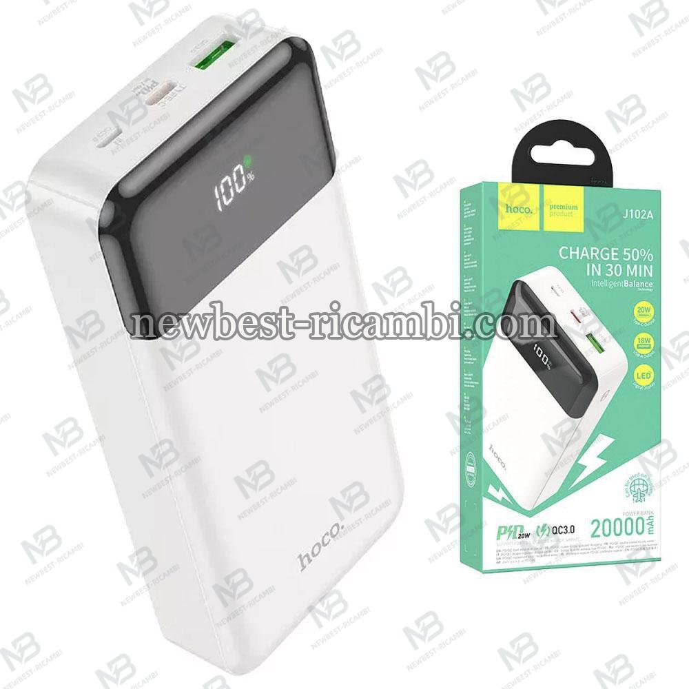 Powerbank Hoco J102A 20000mAh 20W QC + PD White in Blister