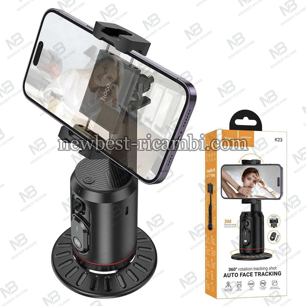 Bluetooth Selfie Stick Hoco K23 Face Tracking 360 Universal Black in Blister