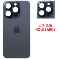 iPhone 15 Pro Back Cover Glass Hole Large Blue