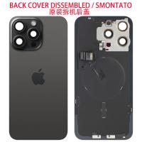 iPhone 15 Pro Max Back Cover Glass + Wireless Charge Black Dissembled Grade A Original