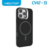 NEWTOP CV47-13 SUPPORTO CON VETRO PER FOTOCAMERA IPHONE 16 PLUS (APPLE - Iphone 16 PLUS - Nero)