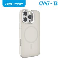 NEWTOP CV47-13 SUPPORTO CON VETRO PER FOTOCAMERA IPHONE 16 PLUS (APPLE - Iphone 16 PLUS - Bianco)
