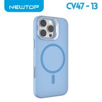 NEWTOP CV47-13 SUPPORTO CON VETRO PER FOTOCAMERA IPHONE 16 PLUS (APPLE - Iphone 16 PLUS - Blu)