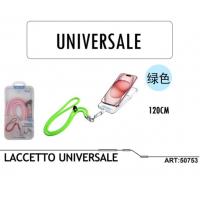 NEWTOP CV37  LACCETTO UNIVERSALE 120CM Verde fluo senza foro logo