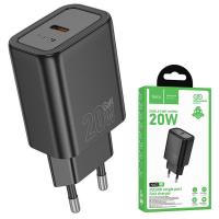 Wall Charger Hoco N60 20W 3A 1 x USB-C Black in Blister