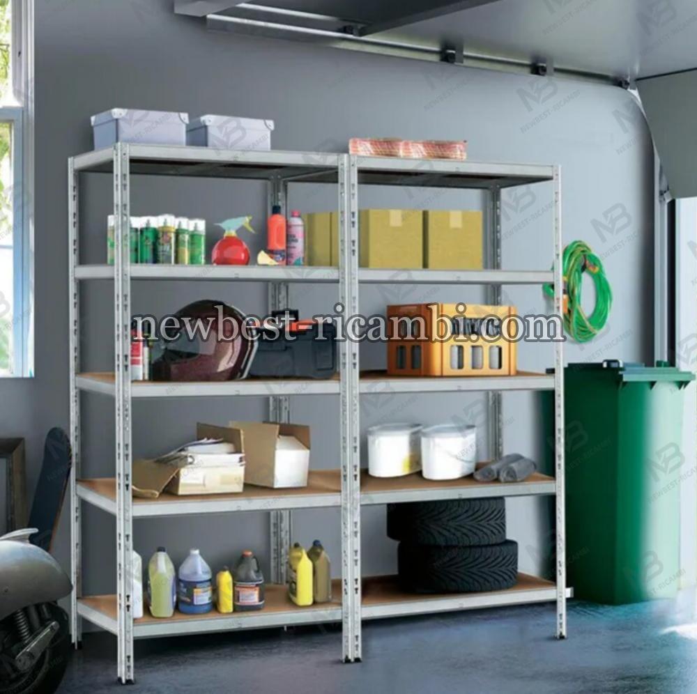 Garden Friend Line 5-Shelf Metal And MDF Shelf Dimensions H 180 W 120 D 40 cm Load Capacity 175 kg Shelf Interlocking As
