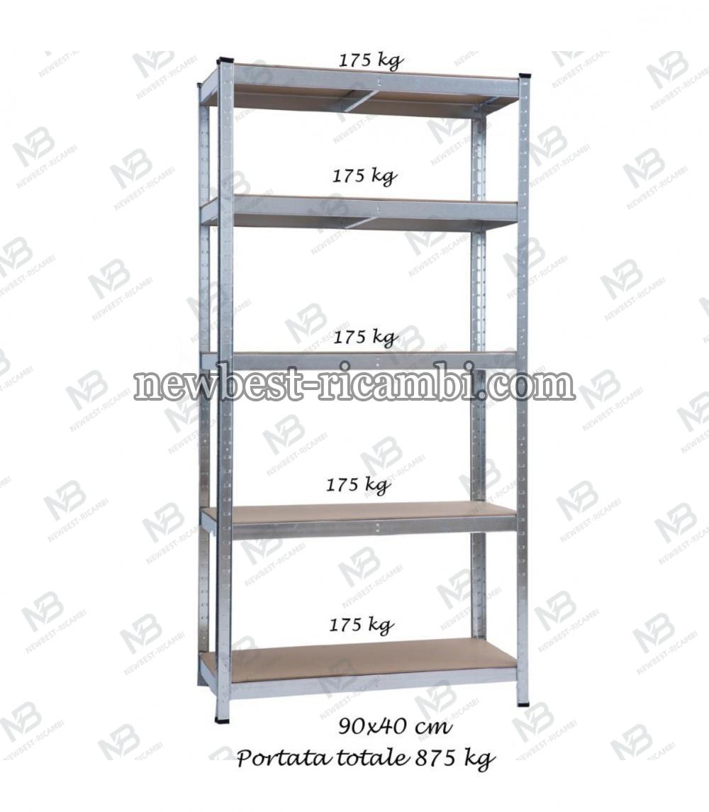 Garden Friend Line 5-Shelf Metal And MDF Shelf Dimensions H 180 W 120 D 40 cm Load Capacity 175 kg Shelf Interlocking As