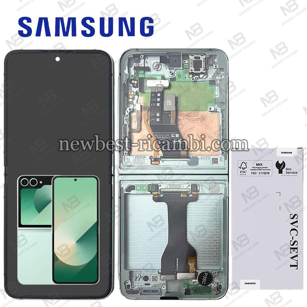 Samsung Galaxy Z Flip 6 F741 Touch + Lcd + Frame Mint (Green) Service Pack