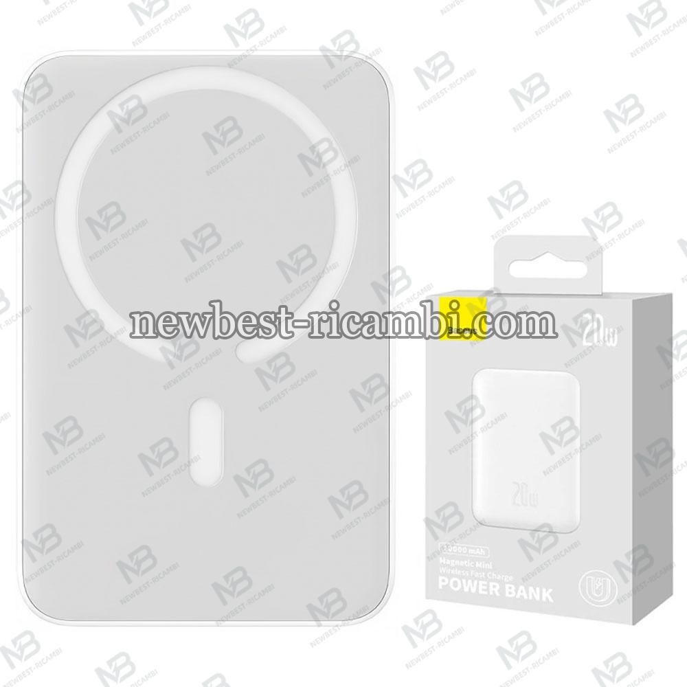 ​Powerbank Baseus Magnetic Mini 10000mAh 20W, PD + FQI White PPCX07002 in Blister