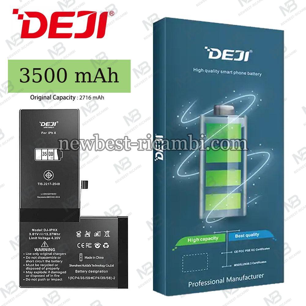Deji iPhone X High Quality Battery High Capacity 3500mAh