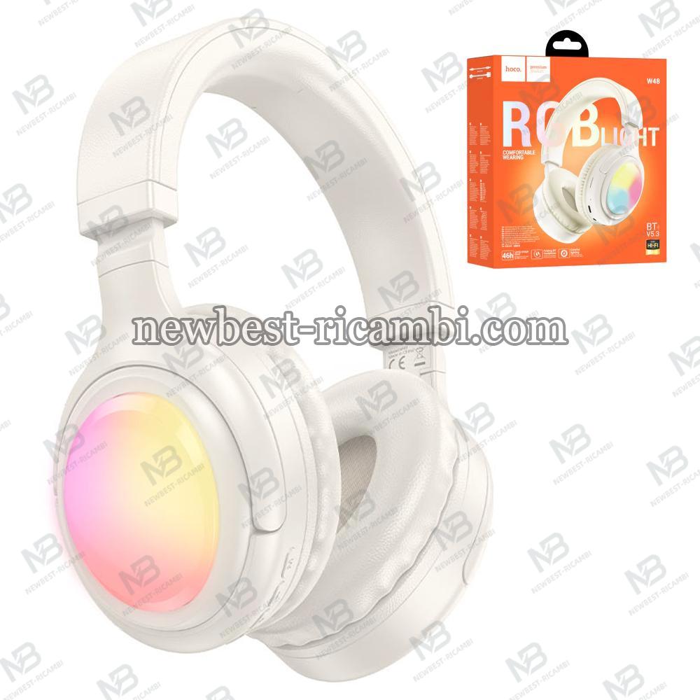 Handsfree Bluetooth Hoco W48 Focus White In Blister