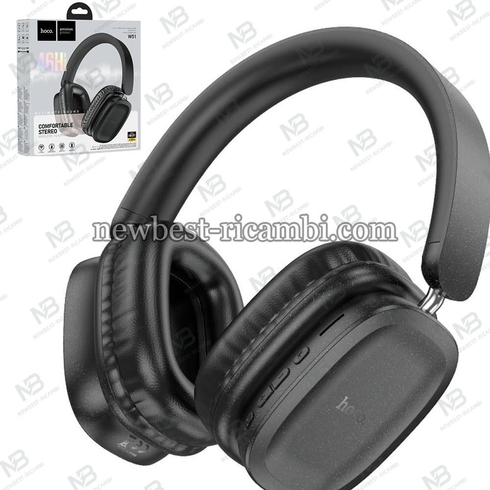 Handsfree Bluetooth Hoco W51 Delightful Black In Blister