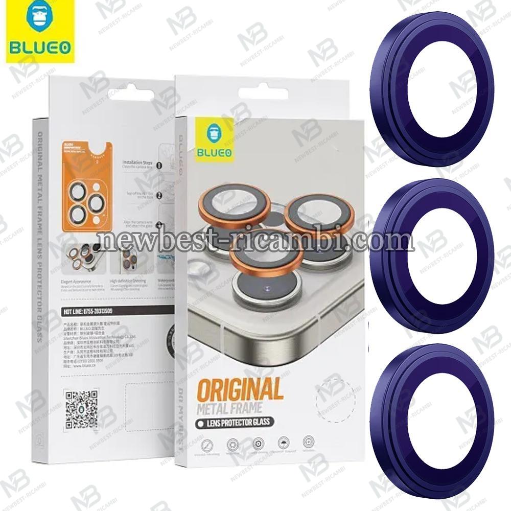 Blueo Original Metal Frame Lens Protector Glass iPhone 14 Pro / 14 Pro Max Purple In Blister