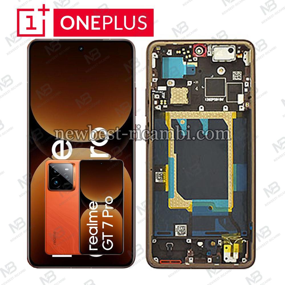Realme GT 7 Pro 5G (RMX5010 / RMX5011) Touch + Lcd + Frame Orange In Blister