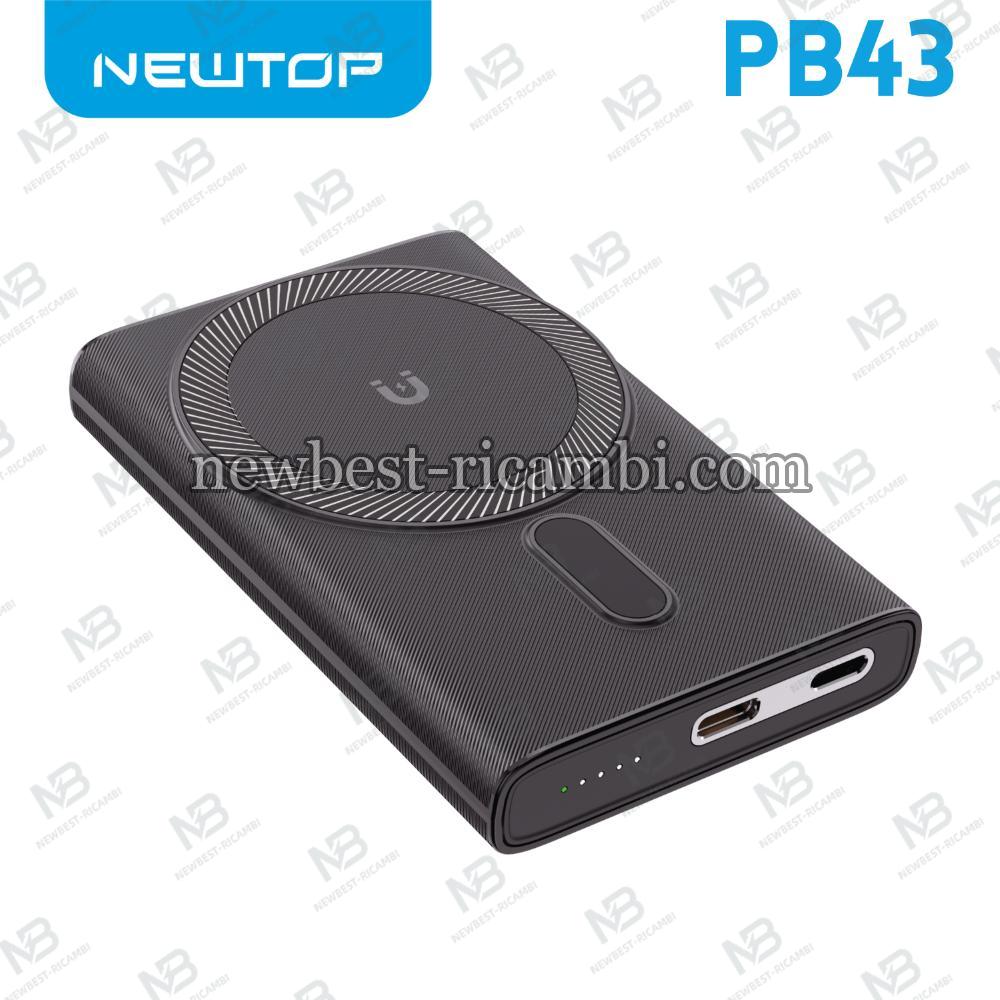NEWTOP PB43 STAND POWER BANK CON MAGSAGE 5000MAH NERO
