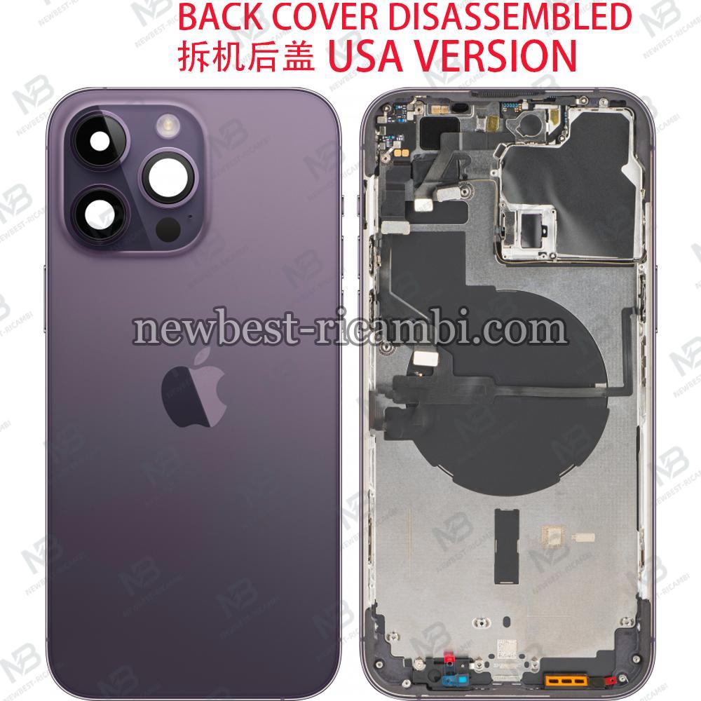 iPhone 14 Pro Max Back Cover + Frame (USA Version) Purple Disassembled Grade A Original