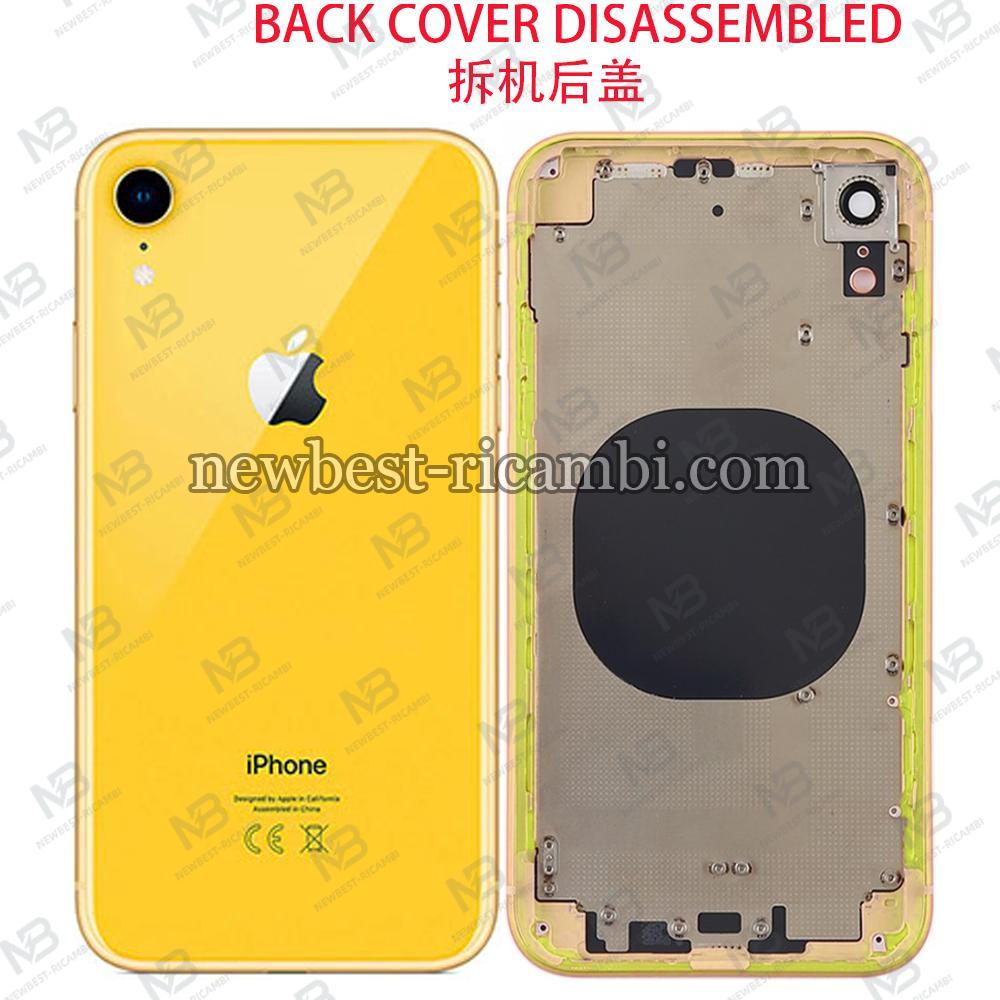 iPhone Xr Back Cover With Frame Yellow Dissembled Grade C Original