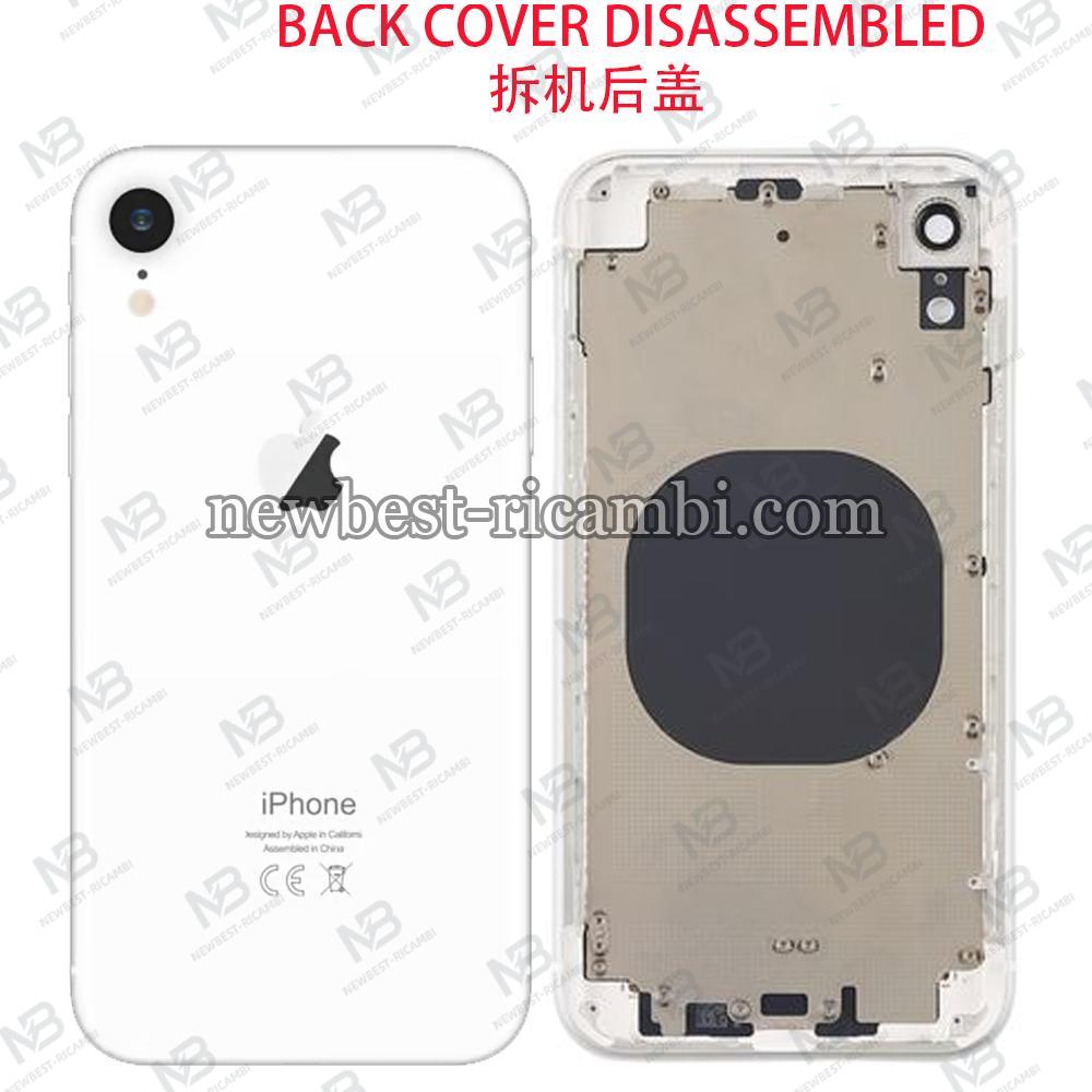 iPhone Xr Back Cover With Frame White Dissembled Grade B Original