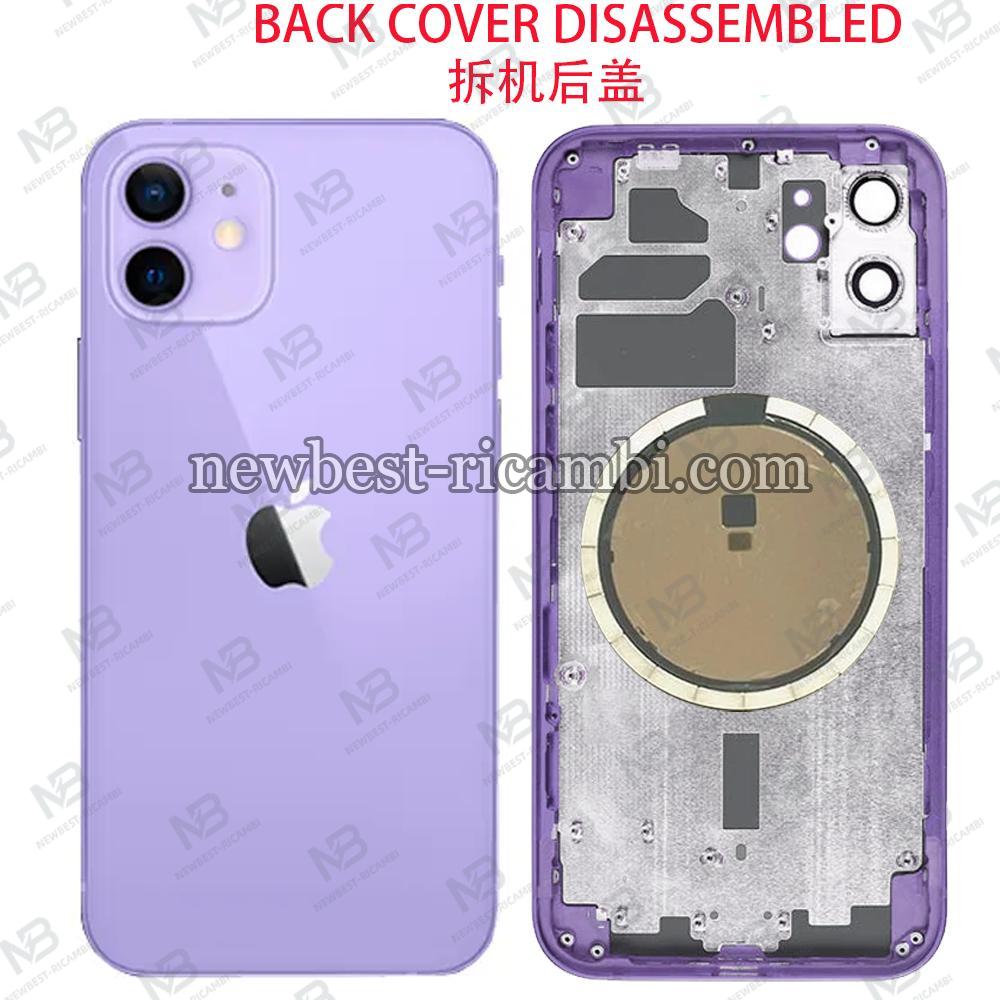 iPhone 12 Back Cover With Frame Purple Dissembled Grade A Original