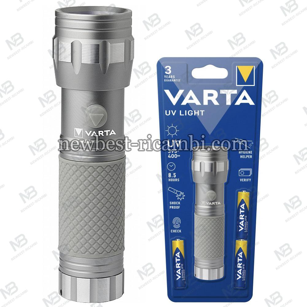UV Light Varta Torch Silver in Blister