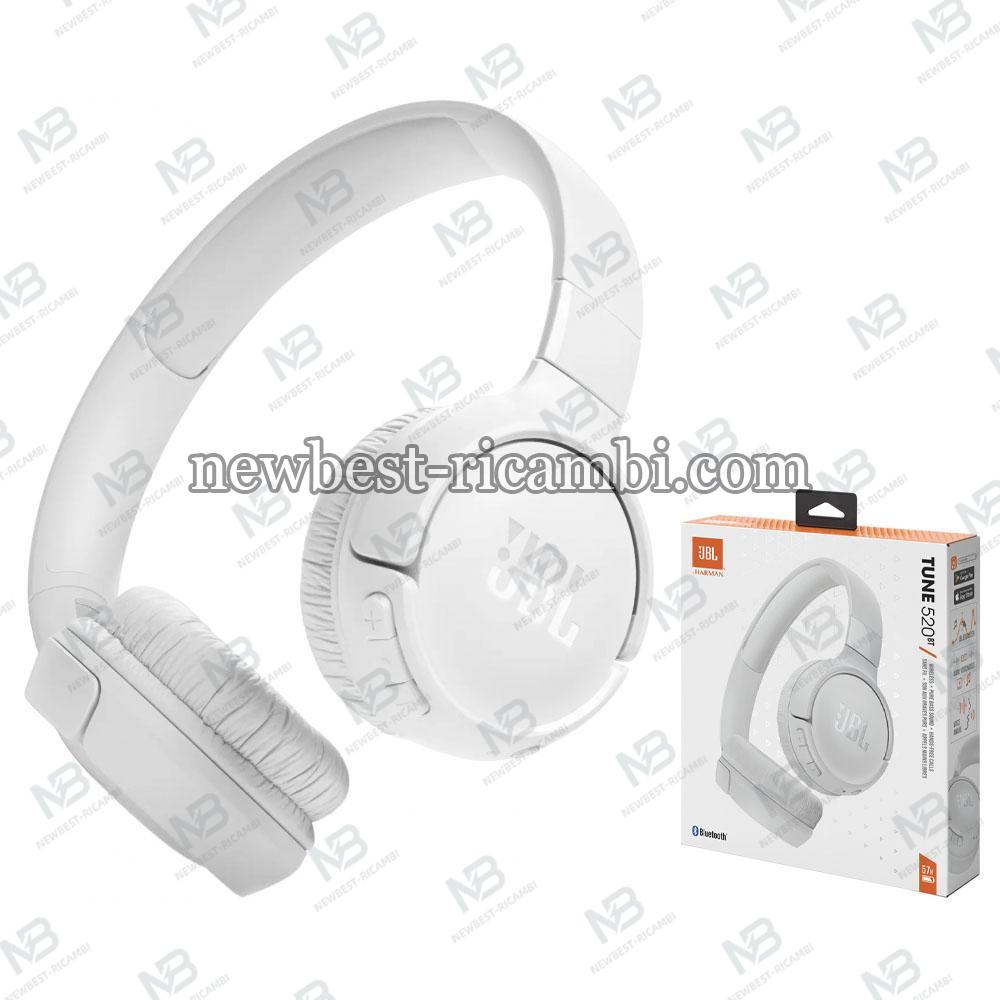 Handsfree Bluetooth MultiPoint JBL Tune 520BT White JBLT520BTWHT in Blister