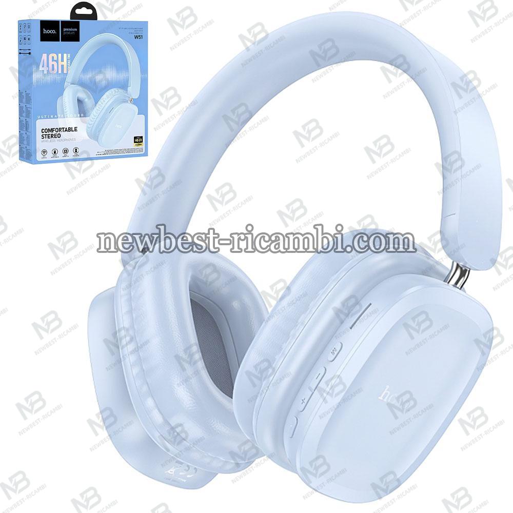 Handsfree Bluetooth Hoco W51 Delightful Blue in Blister