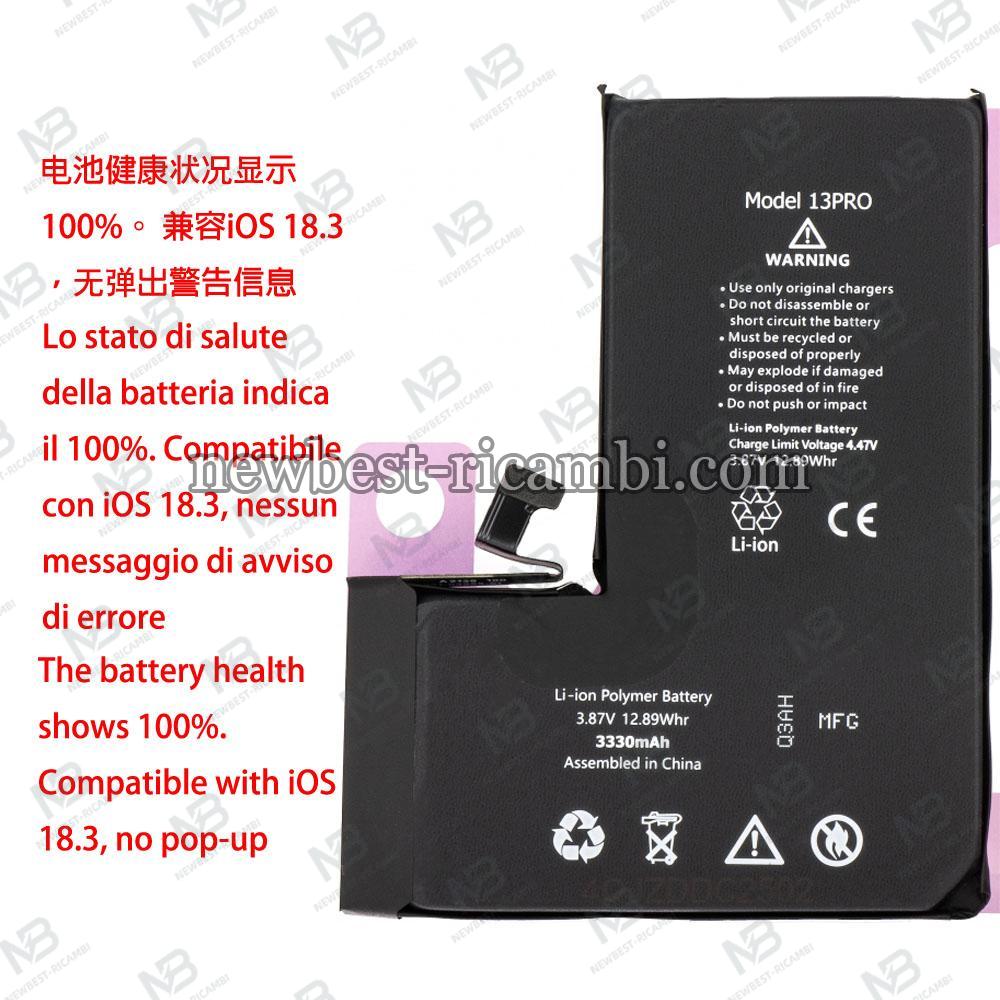 Battery for Apple iPhone 13 Pro 3330mAh Diagnostic High Capacity