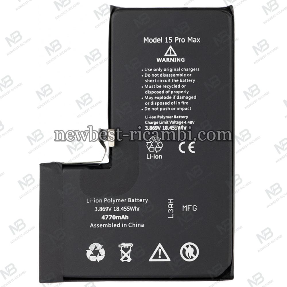 Battery for Apple iPhone 15 Pro Max 4770mAh High Capacity