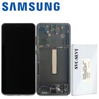 Samsung Galaxy S21 FE 5G G990 Touch+Lcd+Frame Grey Service Pack