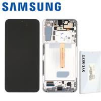 Samsung Galaxy S22 Plus S906B Touch+Lcd+Frame Phantom White Service Pack