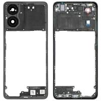 Motorola Moto G04 XT2421-3 Frame B + Camera Glass + Side Key Black
