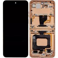 Motorola Moto Razr 50 Ultra Touch + Lcd + Frame Peach Fuzz Original