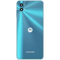 Motorola Moto E22s (XT2229) Back Cover + Camera Glass Blue