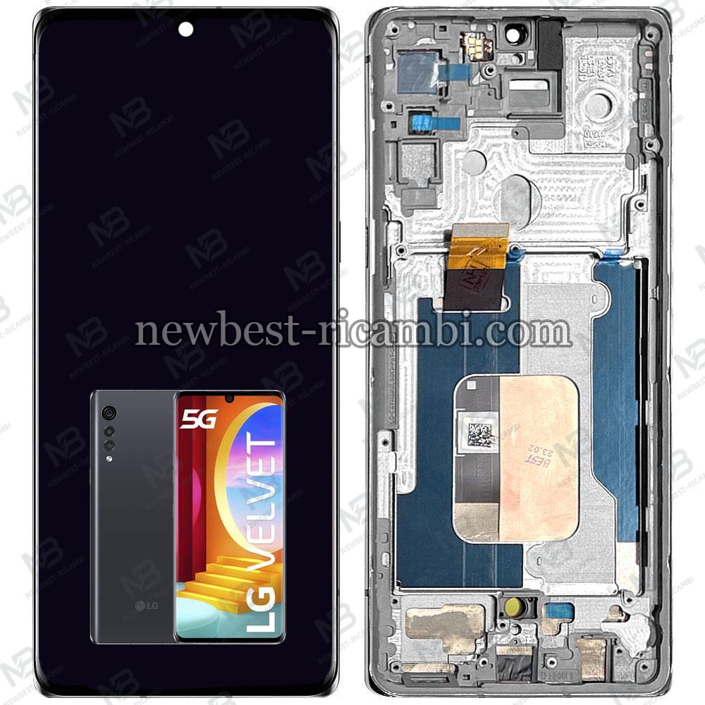 LG Velvet Touch + Lcd + Frame Black Original
