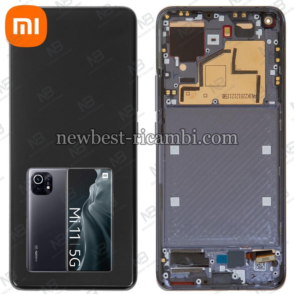 Xiaomi Mi 11 5G Touch+Lcd+Frame Gray/Black Service Pack