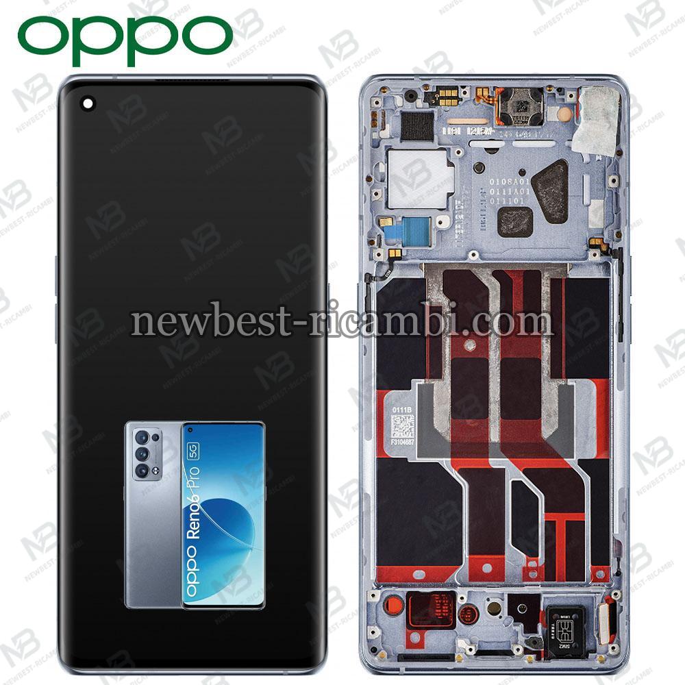 Oppo Reno 6 Pro 5G /  Plus 5G  Touch + Lcd + Frame Grey Service Pack