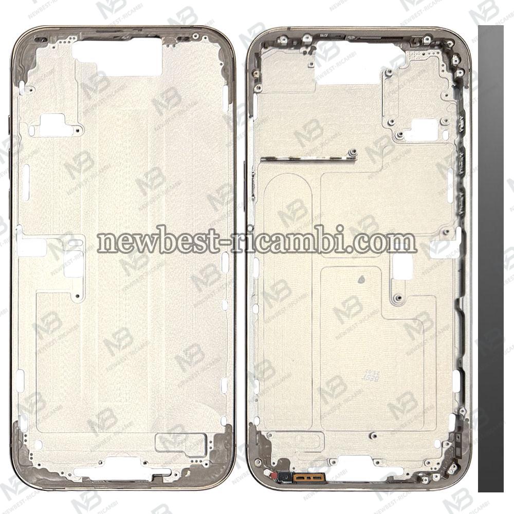 iPhone 16 Pro Max Middle Frame + Side Key Black Titanium